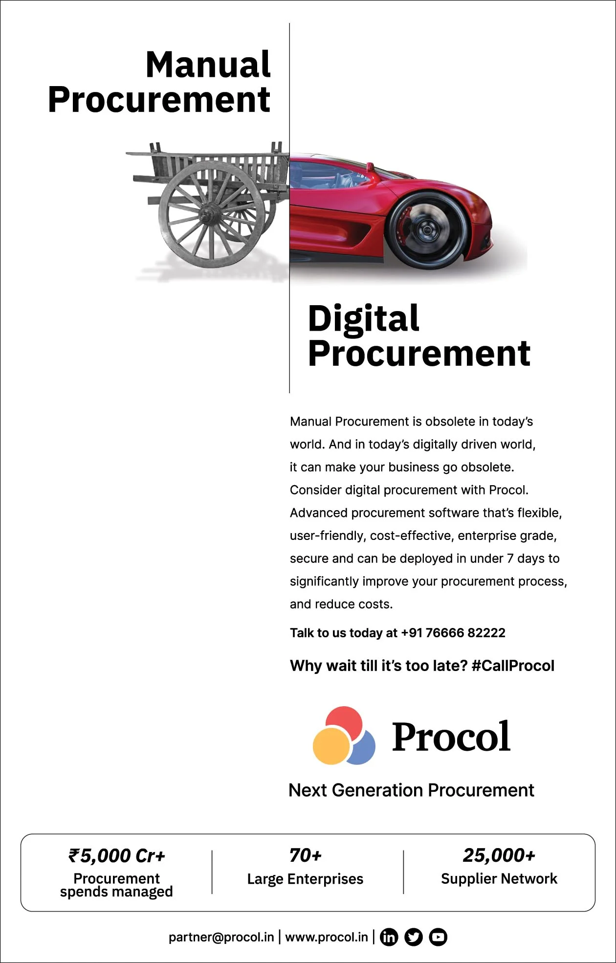 A print campaign that made manual procurement impossible to defend
