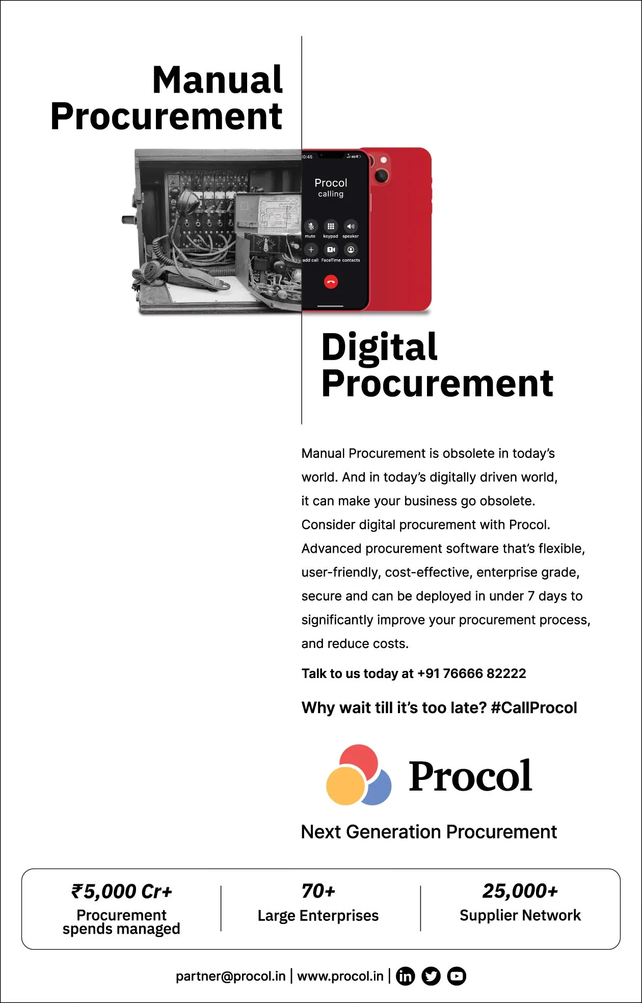 A print campaign that made manual procurement impossible to defend